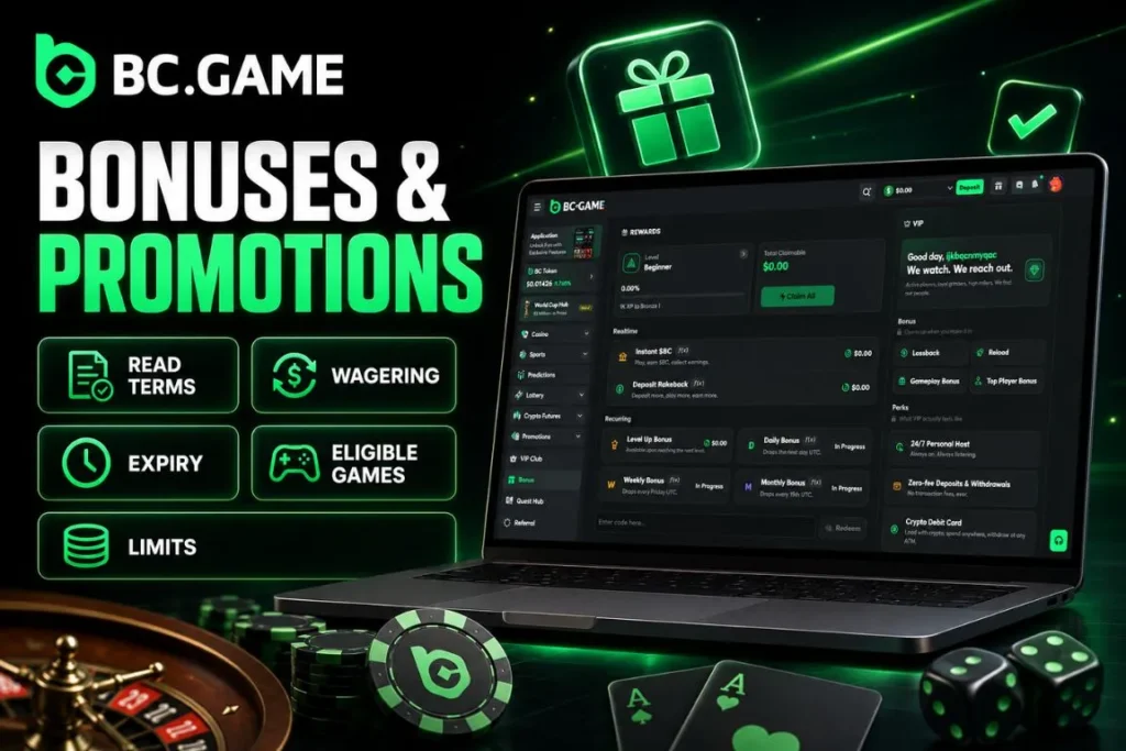 BC Game Bonuses and Promotions