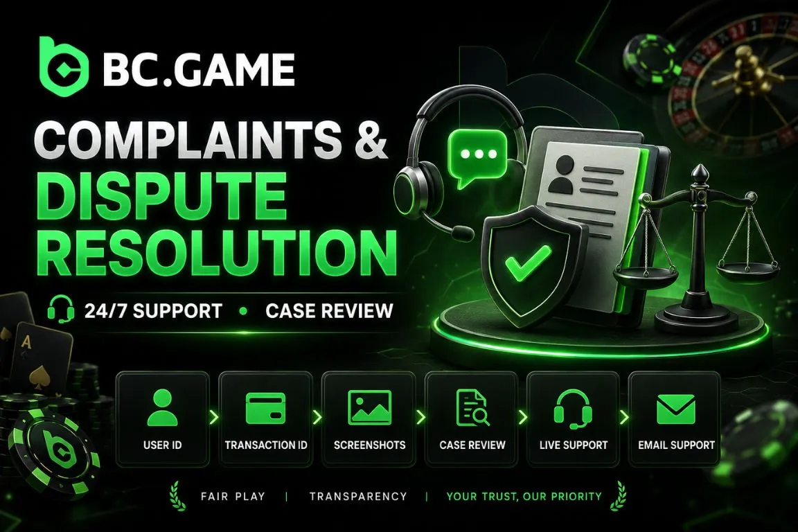 BC Game Complaints and Dispute Resolution